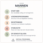 Xcellent Diet voor mannen digitaal programma met voedingsprogramma, receptenboek en stabilisatie